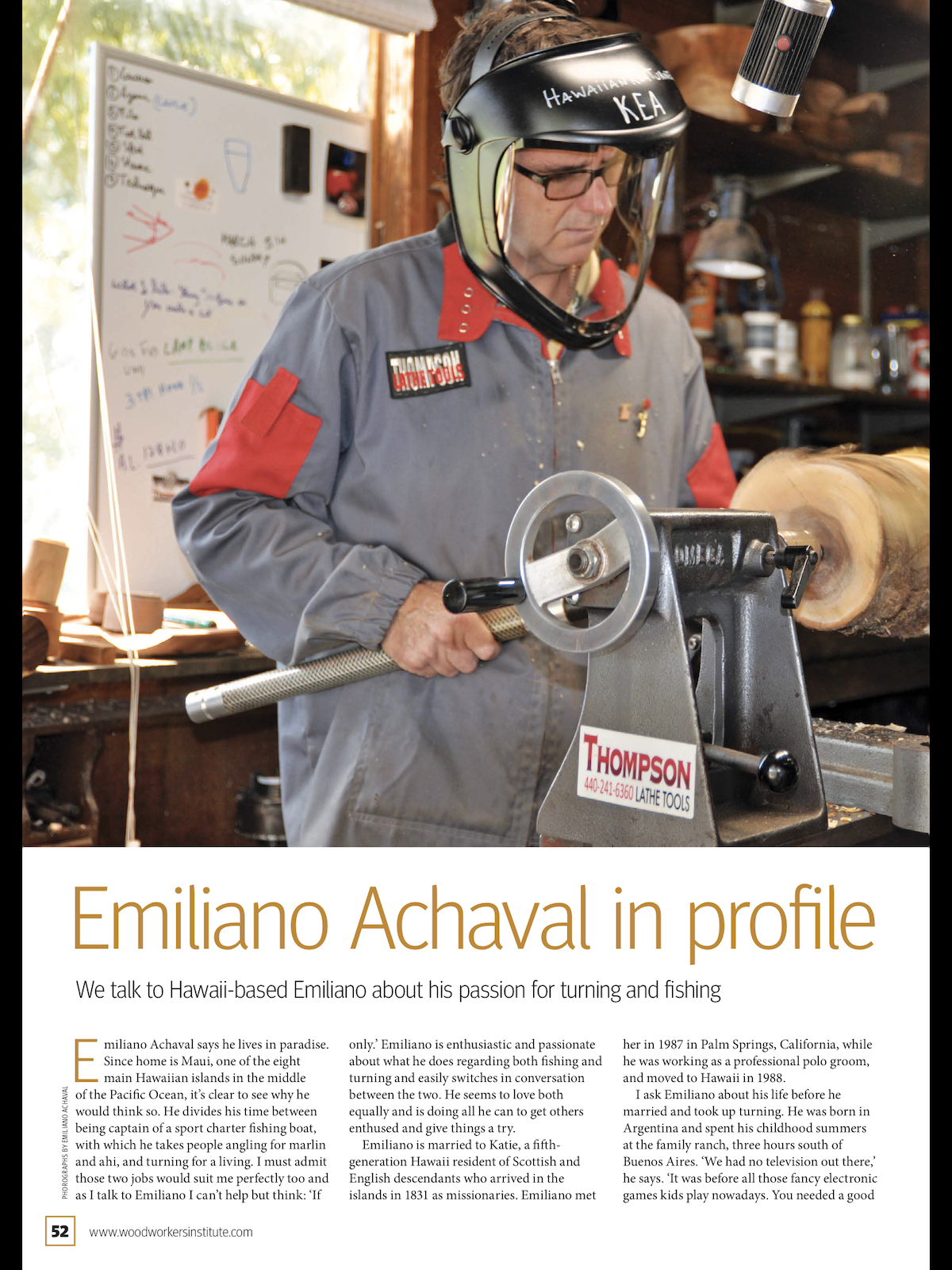 My profile introductory article for Woodturning magazine!   My profile introductory article for Woodturning magazine!