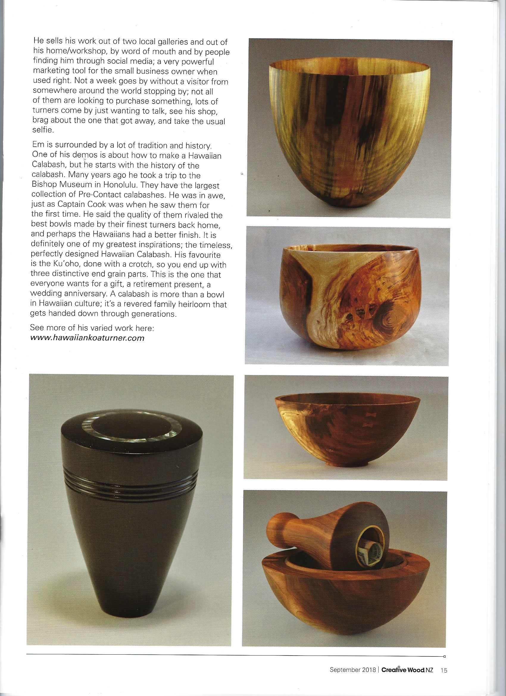 NZ Woodturning featured artist article   NZ Woodturning featured artist article