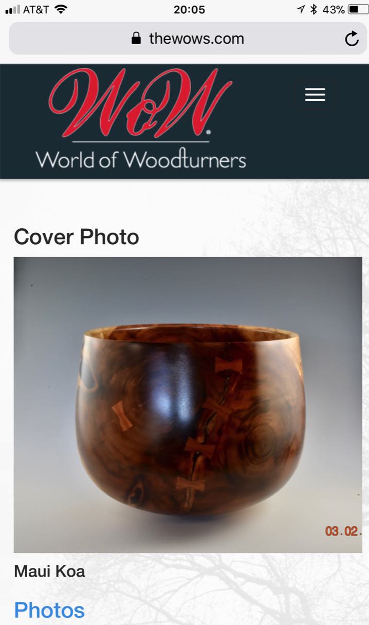 Maui Koa Calabash, WOW cover of the day!   Maui Koa Calabash, WOW cover of the day!