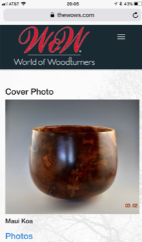  Maui Koa Calabash, WOW cover of the day! 