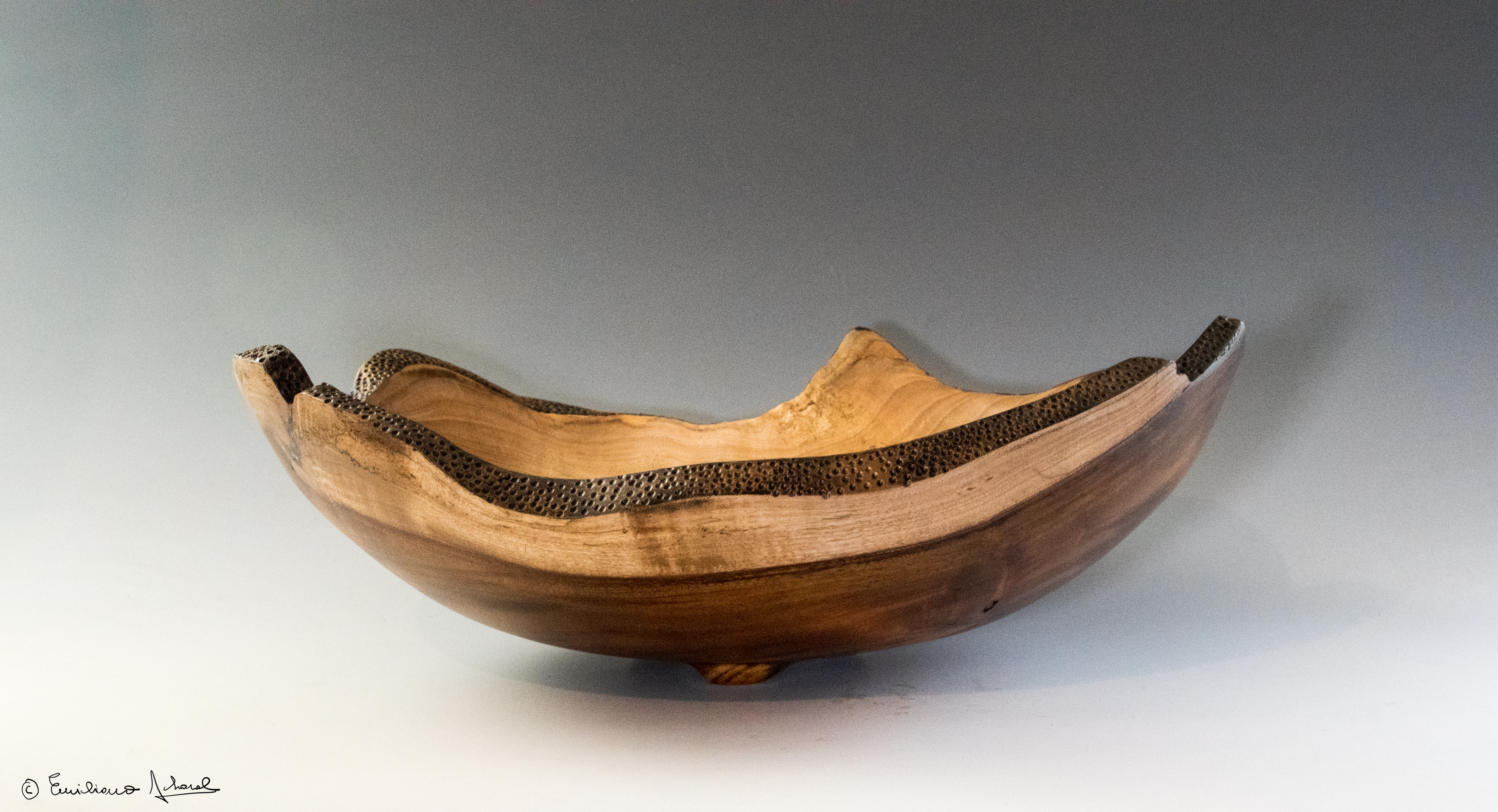 Large Koa Platter with feet   Large Koa Platter with feet